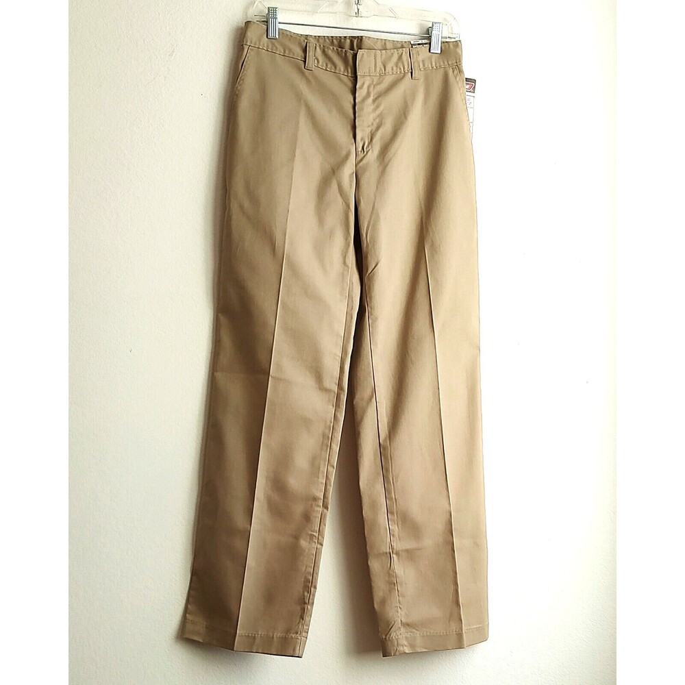 Dickies Women Relaxed Fit Twill Pant Wrinkle and Fade Resistant Sz 8 NWT Beige